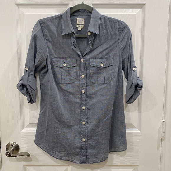 J. Crew Tops - J. CREW CHAMBRAY SHIRT